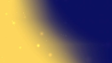Yumuşak Işık Parçacıkları ile Altın Mavi Gradyan Arkaplanı