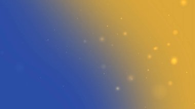 Parlak Parıltı Parçacıkları ile Mavi Altın Renkli Gradyan Arkaplanı