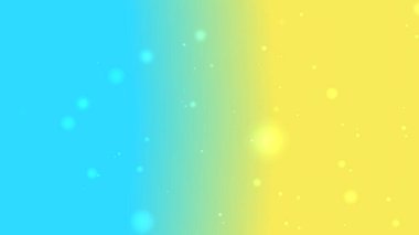 Yumuşak Parlayan Parçacıklarla Mavi ve Sarı Gradyan Arkaplanı