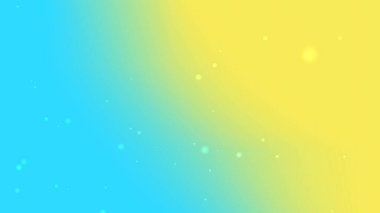 Yumuşak Parıltı Parçacıkları ile Mavi ve Sarı Gradyan Arkaplanı