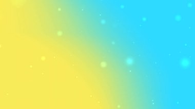 Yumuşak Işık Bokeh ile Sarı Mavi Parıltı Gradyan Arkaplanı
