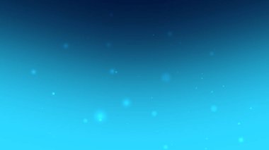 Yüzen Yumuşak Parlayan Parçacıklarla Mavi Su Gradyan Arkaplanı