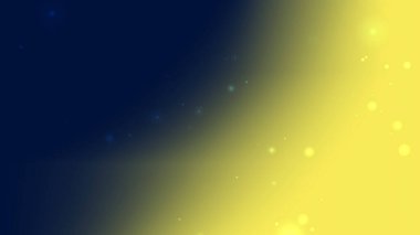 Parıltı Parçacıkları ile Koyu Mavi ve Sarı Renkli Işık Arkaplanı
