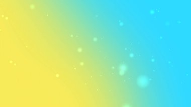Yumuşak Bokeh Parçacıkları ile Aqua Gradyan Arkaplanına Sarı