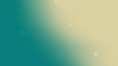 Soft Teal Gold Light Particle Gradient Background