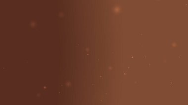 Yumuşak Işık Parçacıkları ile Ilık Kahverengi Altın Parlak Arkaplan