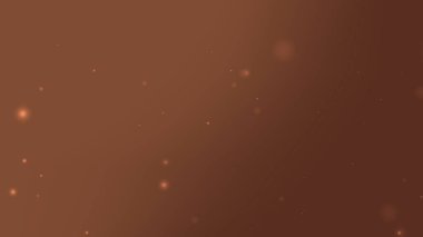 Yumuşak Parıltılar ve Yüzen Parçacıklarla Sıcak Kahverengi Parlak Arkaplan