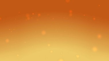Warm orange gold background with glowing particle bokeh lights perfect for seasonal celebration