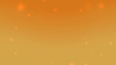 Zarif Görseller İçin Yüzen Parçacıklar ile Yumuşak Altın Portakal Gradyan Pırıltı Arkaplanı