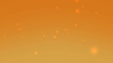 Soft orange gold sparkle gradient background with floating luminous bokeh particles