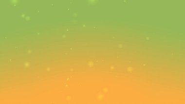 Modern Yaratıcı Kullanım İçin Parıldayan Parçacık Işıkları ile Yeşil 'den Turuncuya Gradyan Arkaplanı
