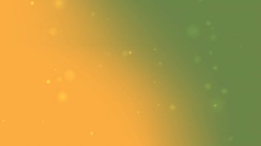 Diagonal Green Orange Gradient Background with Soft Floating Sparkle Particle Glow for Design Use