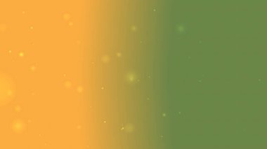 Orange to Green Vertical Glow Gradient with Soft Floating Particles for Modern Festive Backgrounds