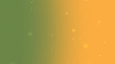 Yumuşak Yeşilden Turuncuya Dikey Gradyan Tasarımlar İçin Parıldayan Parçacıklar Arkaplanı