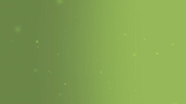 Hafif Parıltı Parçacıkları ve Yumuşak Gradyanı olan Asgari Yeşil Soyut Arkaplan