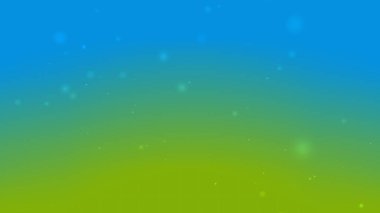 Mavi Yeşil Gradyan Arkaplanı Süzülen Yumuşak Parıltı Parçacıkları ve Işık Efekti