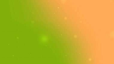Modern Olay İçin Yumuşak Yeşil Portakal Gradyan Parlak Arkaplan Yüzen Parlayan Parçacıklar