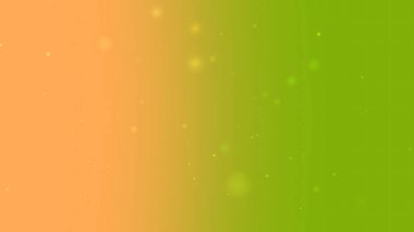 Modern Sanat İçin Sıcak Turuncu ve Yeşil Gradyan Yumuşak Yüzen Parça Parçacıkları