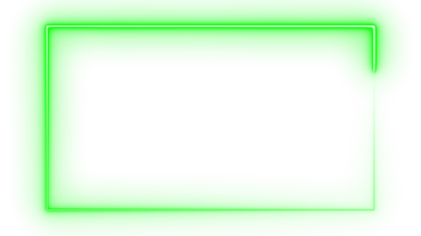 Neon Green Webcam Overlay Frame Animation on Transparent Background