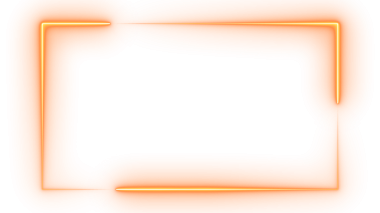 Akış için Turuncu Neon Yuvarlak Çerçeve Kaplama Döngüsü