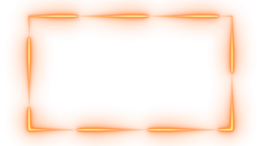 Sıcak Turuncu Neon Parıltısı Webcam Kaplama Canlandırma Çerçevesi