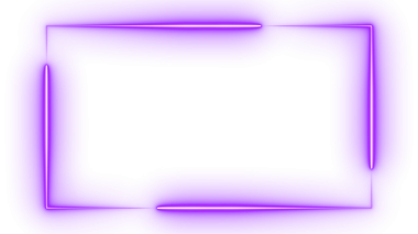 Pürüzsüz Eğri Virajlı Görsel Tasarım İçin Mor Neon Parlayan Webcam Kaplama Çerçevesi