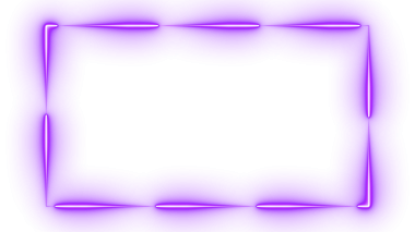 Mor ışıltılı neon web kamerası çerçeve üzerinde ışıldayan kenarlık canlandırması ekran için