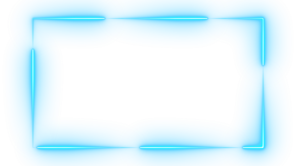 Neon Mavi Yuvarlak Geleceği Kaplayan Çerçeve CanlandırmasıName