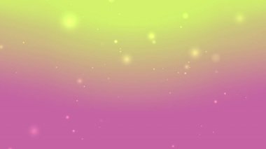 Renkli Pastel Gradyan Arkaplanı Yüzen Parıltı Parçacıkları ve Yumuşak Işık