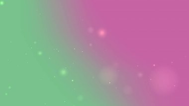 Yumuşak Parlak Parçacık Canlandırmalı Yeşil Pembe Gradyan Arkaplanı