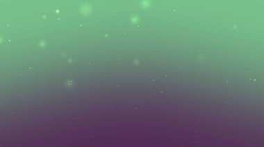 Yüzen Parıldayan Parçacık Efektleriyle Yumuşak Yeşil Mor Gradyan Arkaplanı