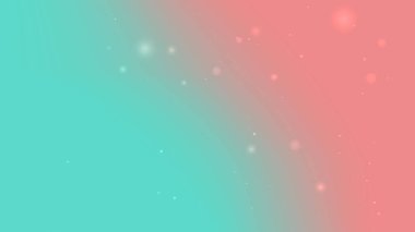 Yüzen Işık Parçacıkları ile Çapraz Nane ve Mercan Gradyan Arkaplanı