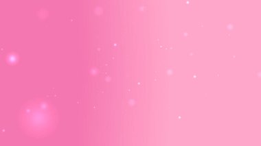 Romantik temalar için parlak parçacıklar ve rüya gibi ışıkları olan yumuşak pembe eğimli arkaplan