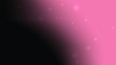 Zarif tasarım için yumuşak ışıltı parçacıkları ile romantik pembe ve siyah gradyan arkaplan