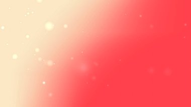 Yüzen Parıltı Işığı Efektleriyle Kırmızı Gradyan Arkaplanına Sıcak Krem