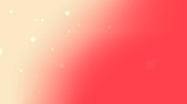Yumuşak Krem ve Kırmızı Gradyan Parıldayan Işık Parçacıkları ile Soyut Arkaplan