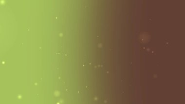 Soyut Yeşil Kahverengi Gradyan Arkaplanı Yumuşak Parıldayan Parçacık Hareketi