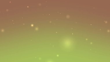 Yumuşak Yeşil Gradyan Işık Parçacıkları ve Parıltı Efekti ile Parlak Arkaplan