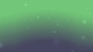 Yüzen Parıldayan Parçacıklar ve Yumuşak Işık Hareketiyle Taze Yeşil Gradyan Arkaplanı
