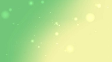 Taze Yeşil Sarı Gradyan Arkaplanı Yumuşak Parıltı Parçacıkları ve Işık Parıltısı