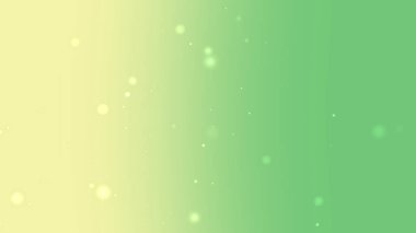 Yumuşak Sarı ve Yeşil Gradyan Arkaplan Yüzen Parıldayan Parçacık Canlandırması
