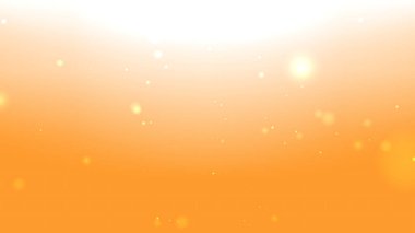 Işıl ışıl ışık parçacıkları hareketli yumuşak turuncu ve beyaz dereceli arkaplan