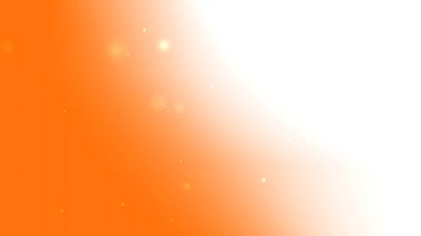 Parlayan Turuncu Gradyan Arkaplanı Yüzen Parıldayan Parçacıklar ve Yumuşak Işık