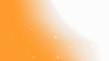 Süzülen Parıldayan Işık Parçacıkları Efektiyle Soyut Turuncu Beyaz Gradyan Arkaplanı
