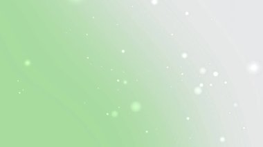 Yumuşak Yeşil Soyut Işık Parçacıkları Canlandırması ile Parlak Arkaplan