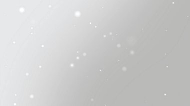 Zarif Tasarım için Beyaz Parçacıklar Yumuşak Gri Gradyan Arkaplanda Yüzüyor