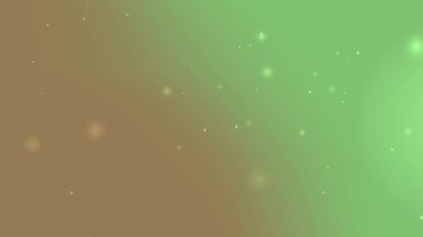 Yeşil Altın Gradyan Parıltı Arkaplanı Yüzen Işık Parçacık Efektleri