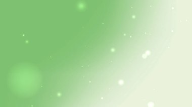 Taze Yeşil Işıltı Gradyan Arkaplanı Yumuşak Işık ve Yüzen Bokeh