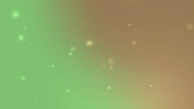 Taze Yeşil Gradyan Yumuşak Bokeh Işık Parçacıklarıyla Parlak Arkaplan