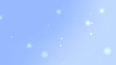 Dijital Hareket Tasarımı İçin Yüzen Işık Parçacıkları ile Mavi Gradyan Parıltı Arkaplanı